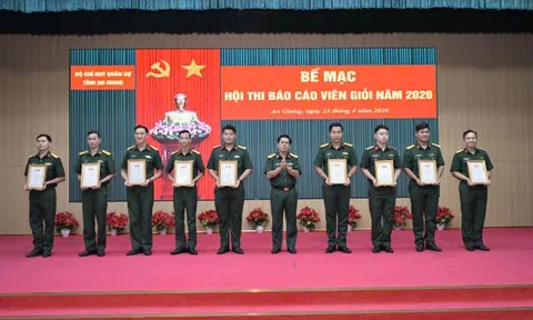 An Giang: Trao giải Hội thi báo cáo viên giỏi năm 2026
