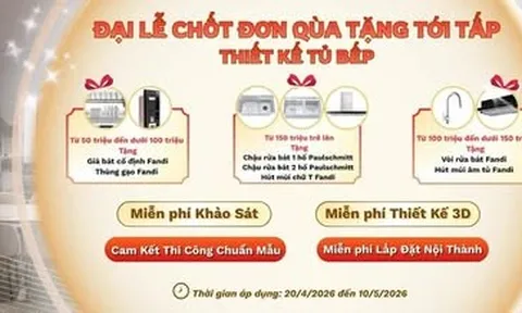 Thuận Phát triển khai “Đại lễ chốt bếp – Quà tặng tới tấp”, mang đến nhiều lựa chọn tủ bếp cho gia đình Việt