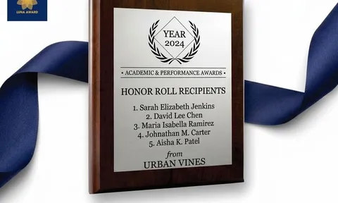 Bảng vinh danh nhân viên cuối năm ý nghĩa tại Luna Award Vietnam