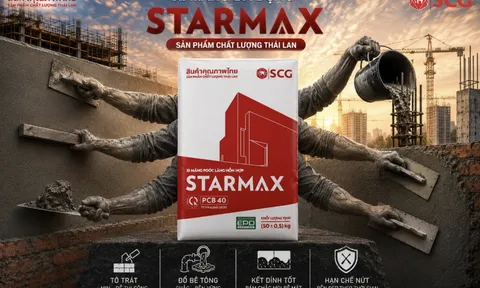 Xi măng Starmax: Xi măng đa dụng chất lượng cao, đáp ứng tiêu chuẩn quốc tế