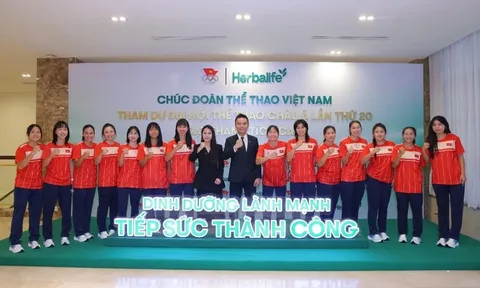 Herbalife Việt Nam đồng hành cùng Ủy ban Olympic Việt Nam tổ chức Lễ Xuất quân của Đoàn Thể thao Việt Nam tham dự Đại hội Thể thao châu Á lần thứ 20 tại Nhật Bản