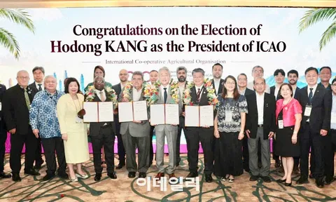 Chủ tịch Kang Ho-dong của NongHyup Hàn Quốc đắc cử Chủ tịch Tổ chức Hợp tác xã Nông nghiệp Quốc tế (ICAO)