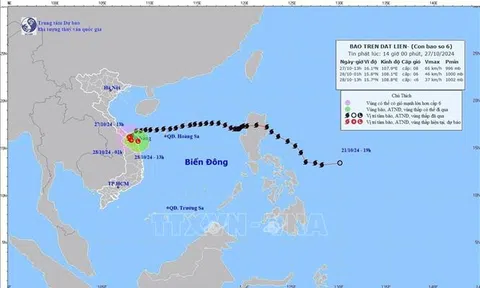 Bão số 6 đi vào đất liền Thừa Thiên - Huế, Quảng Nam, Đà Nẵng triển khai các biện pháp phóng chống