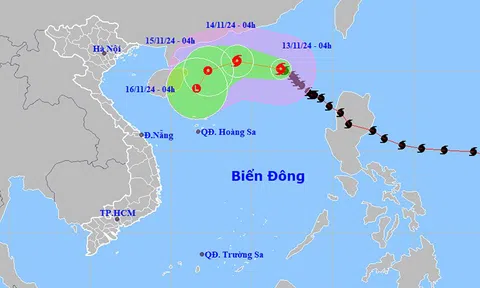 Bão số 8 giật cấp 11 trên Biển Đông, Trung Trung Bộ có mưa to