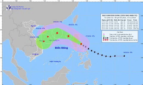 Bộ Nông nghiệp và Phát triển nông thôn chỉ đạo ứng phó với bão MAN-YI gần biển Đông