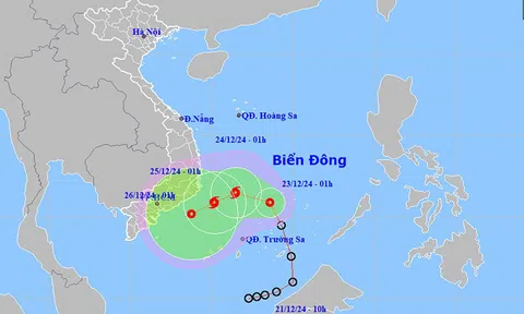 Áp thấp nhiệt đới có thể mạnh lên thành bão