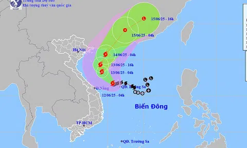 Bão số 1 mạnh lên cấp 10, giật cấp 13
