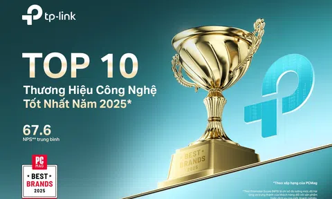 TP-Link lọt vào TOP 10 thương hiệu công nghệ tốt nhất năm 2025