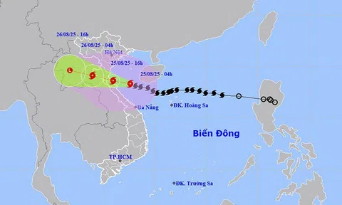 Bão số 5 mạnh cấp 14 áp sát đất liền, Bắc Bộ và Trung Bộ mưa to