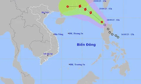 Ngày 18/9, Áp thấp nhiệt đới tiến vào Biển Đông