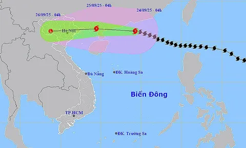Ngày 24/9, Siêu bão tiến vào Bắc Biển Đông, cảnh báo mưa lớn và gió giật mạnh
