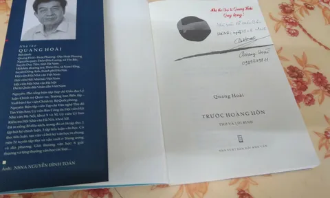 "Trước hoàng hôn" - Tập thơ chiêm nghiệm bản thể và nỗi niềm nhân sinh của Nguyễn Quang Hoài