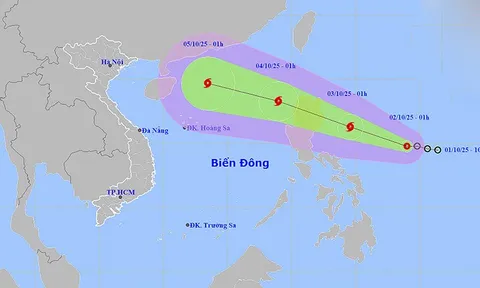 Ngày 2/10, Áp thấp nhiệt đới khả năng mạnh lên thành bão, lũ trên các sông tiếp tục dâng cao