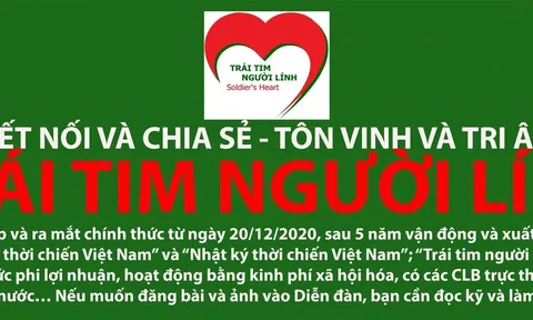 Tiến tới kỷ niệm 5 năm tổ chức "Trái tim người lính"