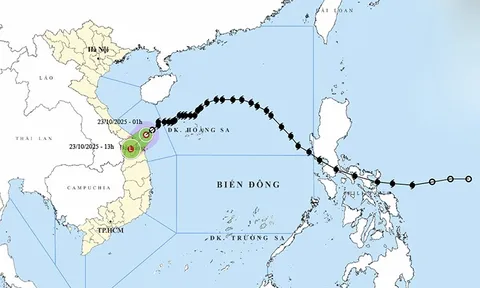 Ngày 23/10, Bão số 12 suy yếu thành áp thấp nhiệt đới, Trung Bộ tiếp tục mưa lớn