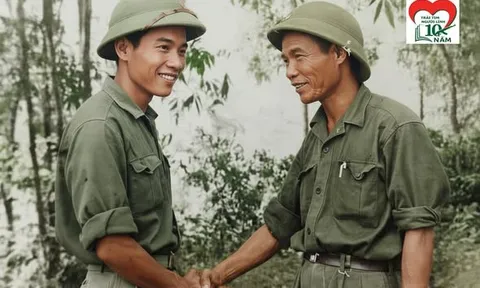 Khoảnh khắc xúc động khi cha và con gặp nhau giữa chiến trường miền Nam
