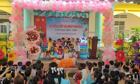 Trường Mầm non Tân Đông thực hiện tốt công tác huy động trẻ ra lớp đạt 100%