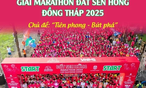 Giải Marathon Đất Sen hồng Đồng Tháp 2025