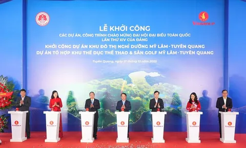 Vingroup khởi công Khu đô thị nghỉ dưỡng và Tổ hợp Thể dục Thể thao Mỹ Lâm - Tuyên Quang
