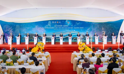 Vingroup khởi công tuyến đường sắt tốc độ cao Hà Nội - Quảng Ninh