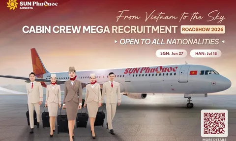 Sun PhuQuoc Airways khởi động đợt tuyển dụng tiếp viên lớn nhất năm, chào đón ứng viên quốc tế