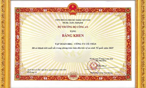 Tập đoàn BRG nhận Bằng khen của Bộ Công an trong phong trào Toàn dân bảo vệ an ninh Tổ quốc