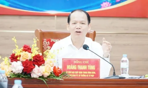 Bộ trưởng Bộ Tư pháp Hoàng Thanh Tùng: “Siết chặt kỷ luật, kỷ cương hành chính, đề cao trách nhiệm người đứng đầu”