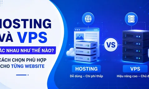 Hosting và VPS khác nhau như thế nào? Cách chọn phù hợp cho từng website