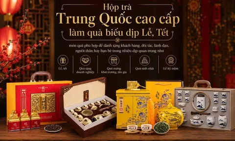 Hộp trà Trung Quốc quà tặng dịp lễ, Tết sang trọng và ý nghĩa tại Trà Mộc Quán