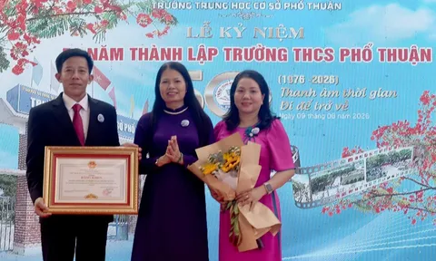 Quảng Ngãi: Tự hào nửa thế kỷ gieo mầm tri thức dưới mái trường THCS Phổ Thuận