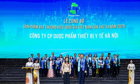 Hapharco được vinh danh Thương hiệu Quốc gia 2026: Khẳng định uy tín trong ngành dược phẩm