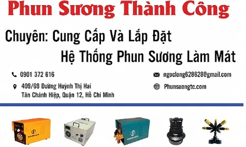 Lắp đặt hệ thống phun sương ống đồng tại TPHCM - Phun Sương TC