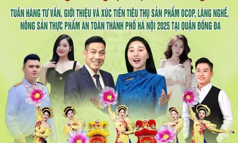 Viện Kinh tế, Văn hóa và Nghệ thuật với chương trình nghệ thuật chào mừng tuần hàng OCOP tại Đống Đa