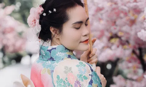 Huyền Phạm với trang phục Kimono – Một nốt trầm dịu dàng trong bản nhạc đời rộn rã