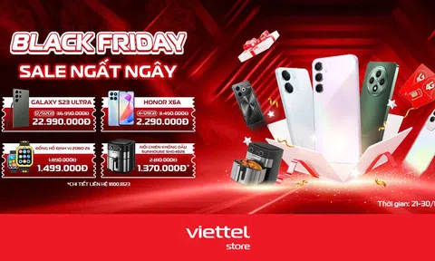 Black Friday 2024 tại Viettel Store: Sale ngất ngây, mua sắm thả ga