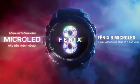 Garmin chính thức công bố fenix 8 MicroLED, đánh dấu chuẩn mực hiển thị mới trên thị trường smartwatch