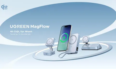 UGREEN ra mắt dòng sạc nhanh không dây từ tính MagFlow Qi2 25W, tương thích iPhone 17 và các dòng Android