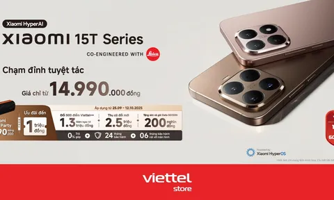 Đón Xiaomi 15T Series “đổ bộ” Viettel Store: Ưu đãi siêu khủng hơn 8 triệu đồng