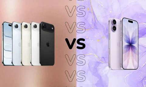 iPhone 17 vs iPhone Air, so sánh chi tiết từng dòng nhanh