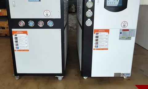 Máy chiller nhựa giúp làm mát ổn định cho dây chuyền sản xuất