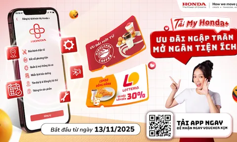 Honda Việt Nam tung ưu đãi cho khách hàng sử dụng ứng dụng My Honda+