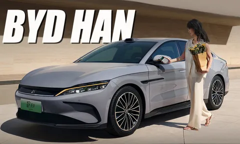 BYD Han thế hệ mới xuất hiện: Thân dài hơn, thiết kế lột xác