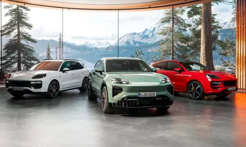 Porsche Cayenne EV ra mắt: Sức mạnh 'quái vật' 1.000 mã lực kèm sạc không dây siêu nhanh