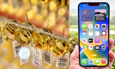 Giá vàng hôm nay chiều 28/9: Vàng SJC bốc hơi 2 triệu, vàng 9999 giảm mạnh, iPhone 14 Plus giảm sâu