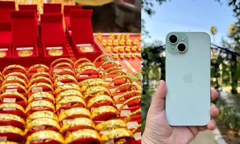 Giá vàng hôm nay chiều 2/10 trồi sụt liên tục, vàng thế giới biến động nhẹ, iPhone 15 giá hạ nhiệt