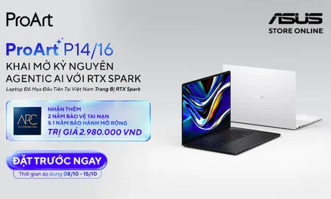 ASUS mở đặt trước ProArt P16 trang bị RTX Spark, giá gần 195 triệu đồng cùng quà tặng gần 3 triệu đồng
