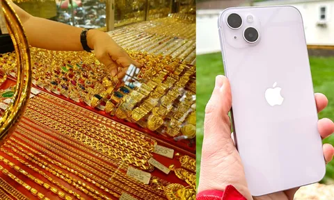 Giá vàng hôm nay chiều 12/10: Vàng SJC, vàng 9999 bất ngờ giảm tới nửa triệu đồng, iPhone 14 Plus hạ sâu