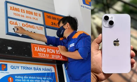 Giá xăng dầu hôm nay chiều 15/10 đồng loạt giảm, E10 giảm hơn 1.200 đồng , iPhone 14 Plus có giảm?