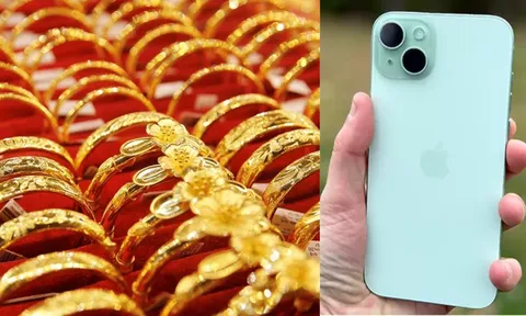 Giá vàng hôm nay chiều 19/10: Đầu tuần vàng SJC, vàng 9999 đồng loạt bốc hơi, iPhone 15 Plus rẻ bèo