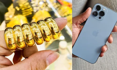 Giá vàng hôm nay chiều 21/10 tiếp tục lùi sâu, có nơi bốc hơi tới nửa triệu đồng, iPhone 13 Pro Max cũ rẻ bèo